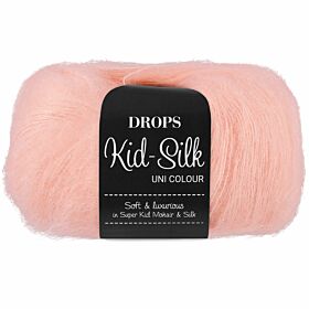 Drops Kid-Silk 53 licht perzik (Uni Colour) - Mohair Garen