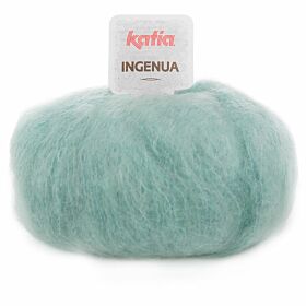 Katia Ingenua 53 mintgroen / witgroen - Mohair Garen