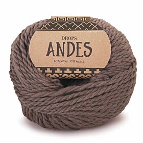 DROPS Andes Uni Colour - 5310 lichtbruin - Wol & Garen