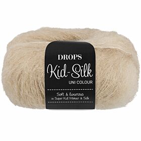 Drops Kid-Silk 54 helder zand / lichtbeige (Uni Colour) - mohair super kid wol