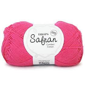DROPS Safran Uni Colour - 55 cerise pink - Katoen Garen