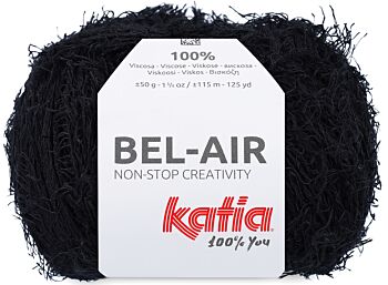 Katia Bel-Air - 55 zwart - Viscose Fantasiegaren 1