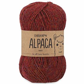 DROPS Alpaca 5565 licht kastanje rood (mix) - Wol Garen