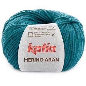 Katia Merino Aran 56 petrol / groenblauw - Merinogaren