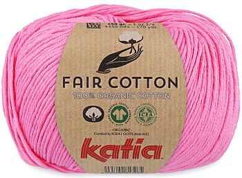 Katia Fair Cotton - 57 roze - Biologisch Katoengaren