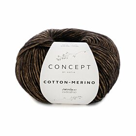 Katia Concept Cotton-Merino - 58 geel-zwart - Katoen/Merino Garen