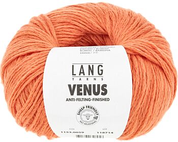 Lang Yarns Venus - 59 oranje - Merino/Katoen Garen 1
