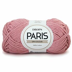 DROPS Paris Uni Colour - 59 licht oudroze - Katoen Garen