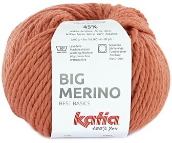 Katia Big Merino - 59 steenrood - Wol/Acryl Garen 1