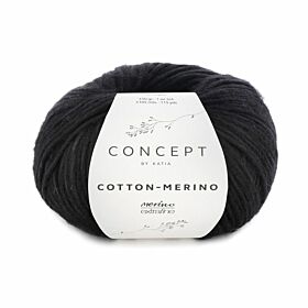 Katia Concept Cotton-Merino - 59 zwart - Katoen/Merino Garen