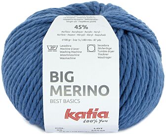 Katia Big Merino - 60 donker jeansblauw - Wol/Acryl Garen 1