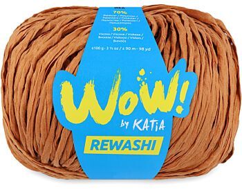 Katia WOW Rewashi - 60 kaneelbruin - Lintgaren met Twist 1