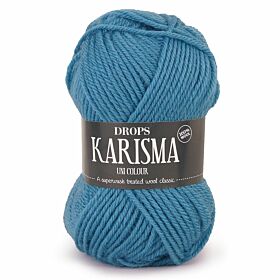 DROPS Karisma Uni Colour - 60 petroleum - Wol & Garen