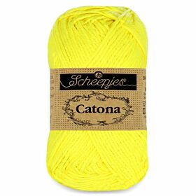 Scheepjes Catona 601 neon geel (50 gram) - katoengaren