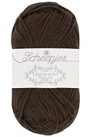 Scheepjes Linen Soft - 601 donkerbruin - Linnen/Katoen Garen 1