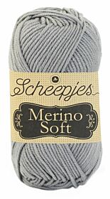 Scheepjeswol Merino Soft 604 lowry / grijs - wol garen