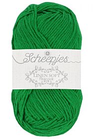 Scheepjes Linen Soft - 606 grasgroen - Linnen/Katoen Garen 1