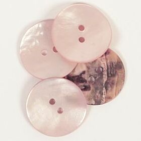 Drops Ronde Knoop Blush Nr 607 - 20mm - Parelmoer Knopen
