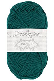 Scheepjes Linen Soft - 607 petrol - Linnen/Katoen Garen 1