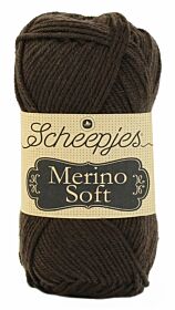 Scheepjes Merino Soft - 609 rembrandt donkerbruin - Wol Garen