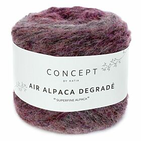 Katia Concept Air Alpaca Degradé - 61 roze - Kleurverloop Garen