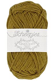 Scheepjes Linen Soft - 610 olijfgroen - Linnen/Katoen Garen 1