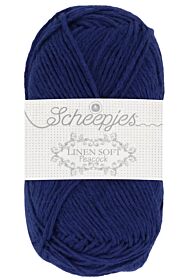 Scheepjes Linen Soft - 611 kobaltblauw - Linnen/Katoen Garen 1