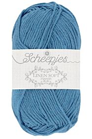 Scheepjes Linen Soft - 615 jeansblauw - Linnen/Katoen Garen 1