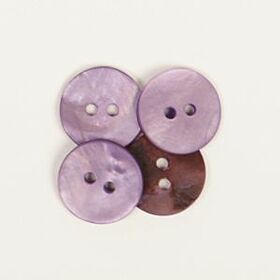 Drops Ronde Knoop Paars Nr 619 - 15mm - Parelmoer Knopen