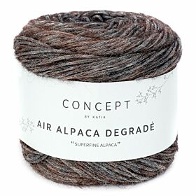 Katia Concept Air Alpaca Degradé - 62 bruin - Kleurverloop Garen