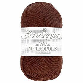 Scheepjes Metropolis 62 valencia / hazelnootbruin - Merino Sokkengaren
