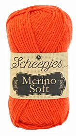 Scheepjes Merino Soft - 620 munch fluor fel oranje - Wol Garen