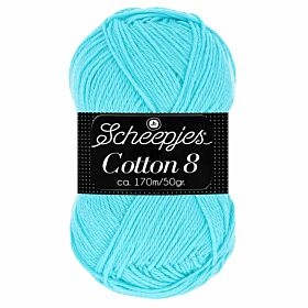 Scheepjes Cotton 8 - 622 turquoise - Katoen Garen