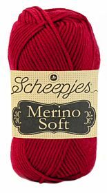 Scheepjes Merino Soft - 623 rothko donkerrood - Wol Garen
