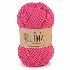 DROPS Lima Uni Colour - 6273 pink - Wol & Garen