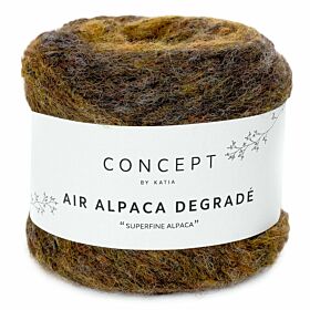 Katia Concept Air Alpaca Degradé - 63 oker-bruin - Kleurverloop Garen
