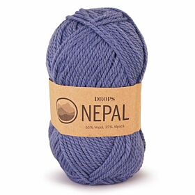 DROPS Nepal Uni Colour - 6314 denimblauw - Wol & Garen