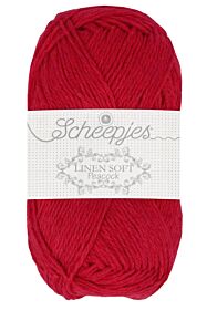 Scheepjes Linen Soft - 633 rood - Linnen/Katoen Garen 1