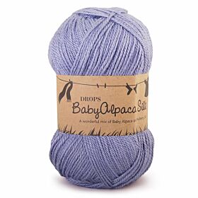 DROPS BabyAlpaca Silk Uni Colour - 6347 blauwpaars - Wol & Garen