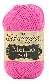 Scheepjes Merino Soft - 635 matisse knalroze fel roze - Wol Garen