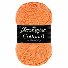 Scheepjes Cotton 8 - 639 oranje - Katoen Garen
