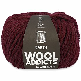Wooladdicts Earth 64 aubergine - Alpacawol Garen