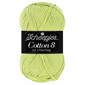 Scheepjes Cotton 8 - 642 lichtgroen - Katoen Garen