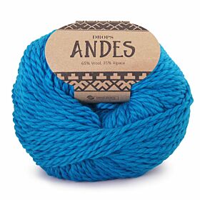 DROPS Andes Uni Colour - 6420 turkoois - Wol & Garen