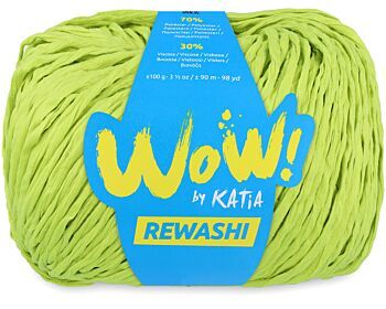 Katia WOW Rewashi - 65 pistachegroen - Lintgaren met Twist 1