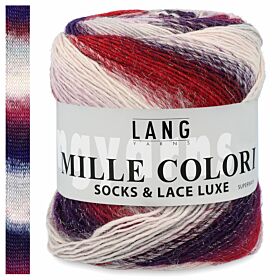 Lang Yarns Mille Colori Socks Lace Luxe 65 winterbes - Wol Garen
