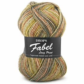 DROPS Fabel Long Print - 650 forest - Wol Garen