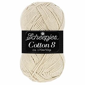 Scheepjes Cotton 8 - 656 beige - Katoen Garen