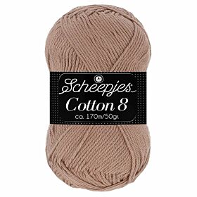 Scheepjes Cotton 8 - 659 lichtbruin - Katoen Garen