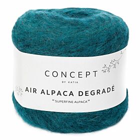 Katia Concept Air Alpaca Degradé - 66 turquoise-groenblauw - Kleurverloop Garen